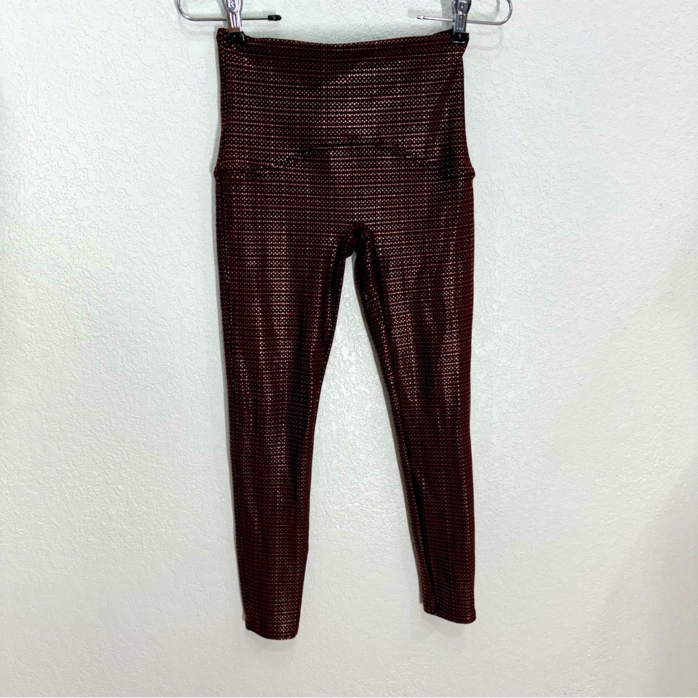 Spanx stretch tummy control shaped legging yoga party casual pants size small Eu